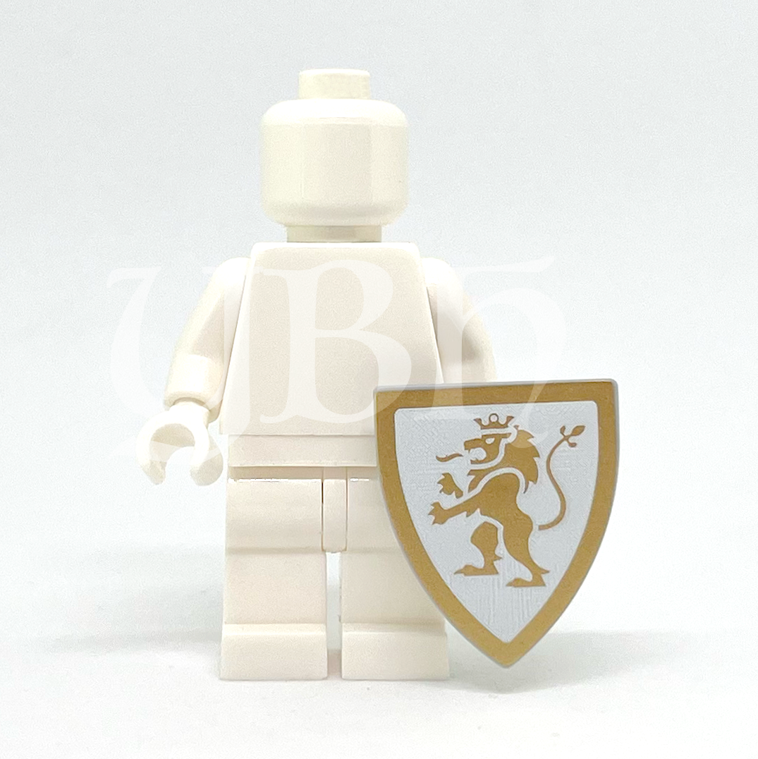YBH - White & Gold Custom Shield