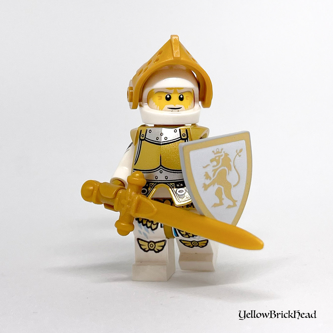 YBH - White & Gold Custom Shield