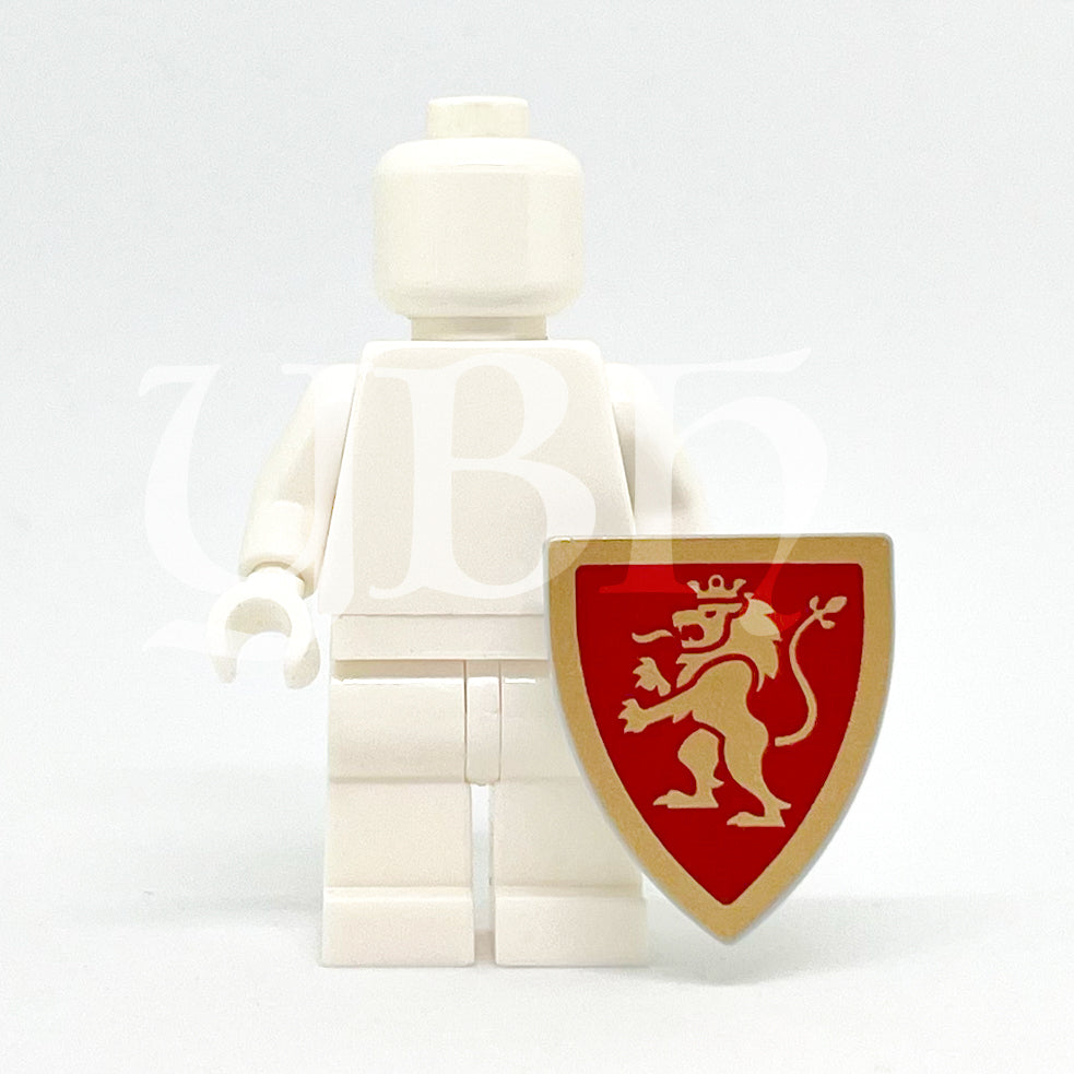 YBH - Dark Red & Gold Custom Shield