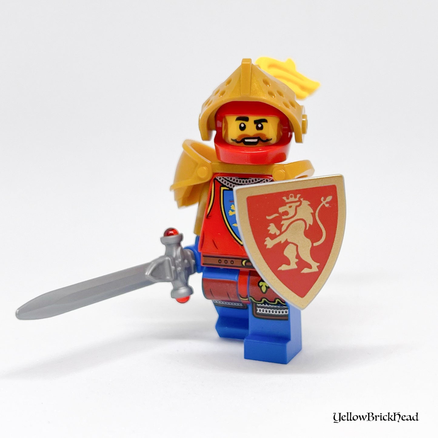 YBH - Red & Gold Custom Shield