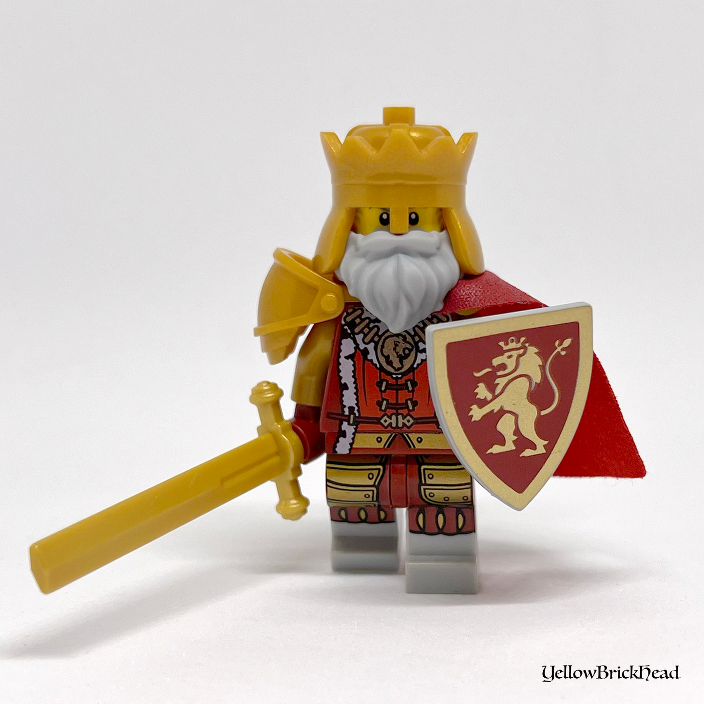 YBH - Dark Red & Gold Custom Shield