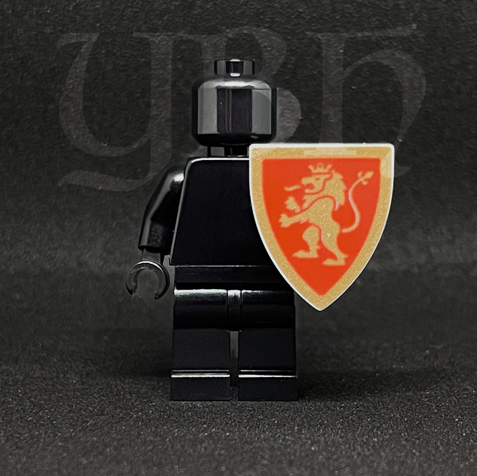 BLACK FRIDAY - Red & Gold Custom Shield - with minor defects