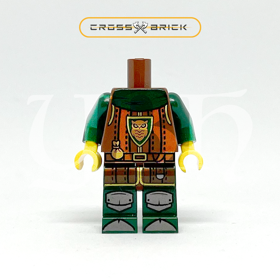 CrossXBrick - Golden Owl Body (torso + legs)