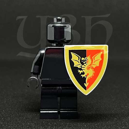 BLACK FRIDAY - Dual Tone Golden Dragon Shield - with minor defects