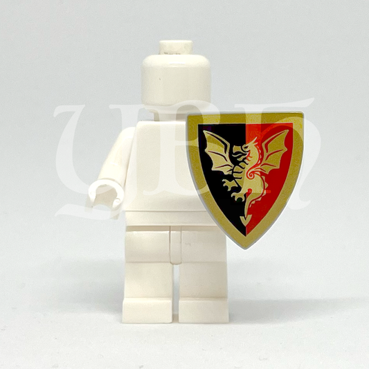 YBH - Dual Tone Golden Dragon Shield